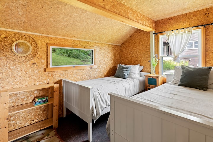 nyumba ya mbao chumba cha kulala 8, vitanda viwili pacha