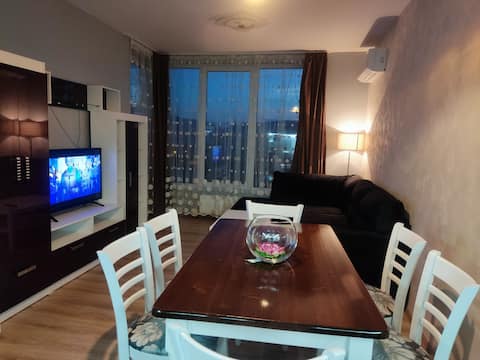 Lovely 1-bedroom apartment with a nice view