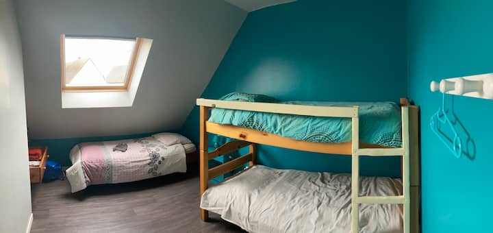 Trojlôžková izba na 1. poschodí