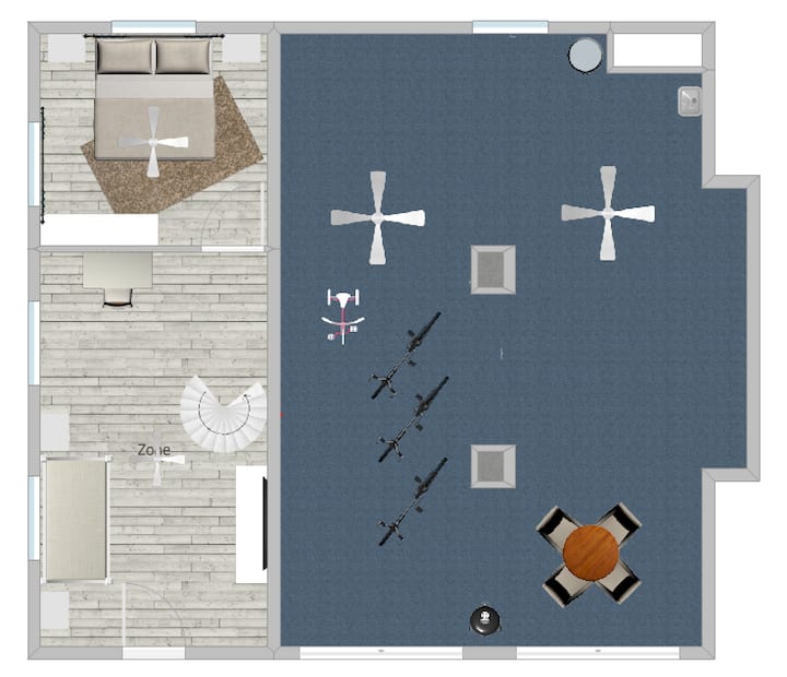 Plan du rez-de-chaussée.
