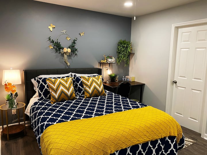 3A Private Bedroom 1B/1B 10minutes from ATLAirport Guest suites for