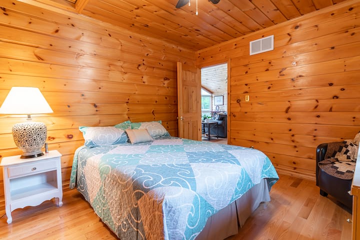 There are two separate Queen bedrooms. This one is located on the main level
