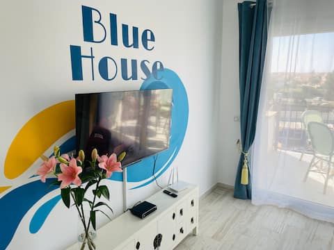 Top Airbnb: Blue House Mallorca Strand, Apartment mit 2 bet... en Ses Salines