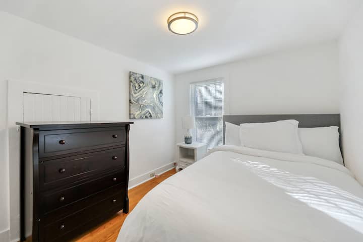 Second Floor Bedroom #1 with a full-sized bed.