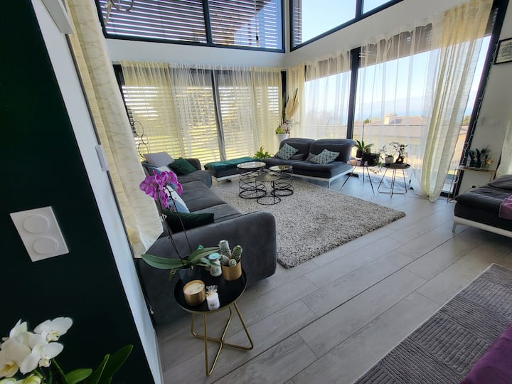 Grande Villa Récente, Vue Lac, Face Au Golf - Thonon-les-Bains