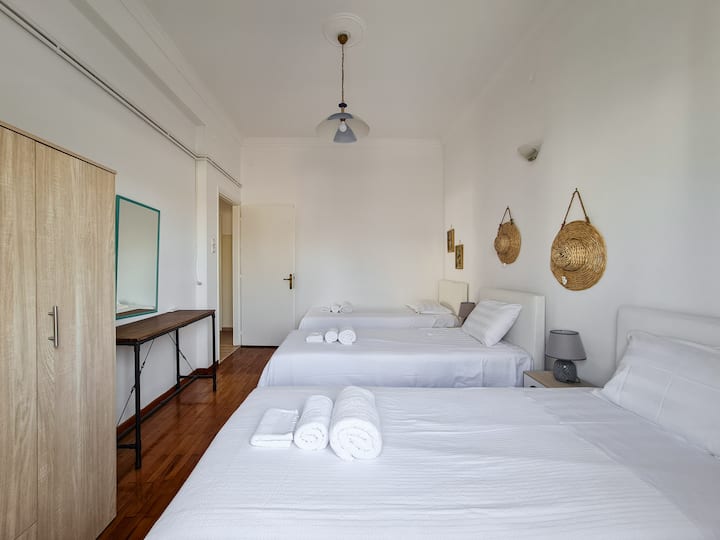 卧室配有3张单人床