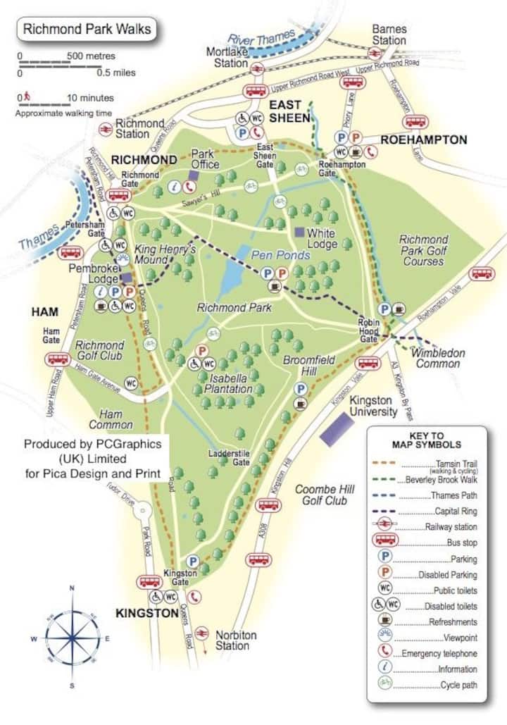 Richmond Park Walking Map London Borough Of Richmond Upon Thames Vacation Rentals & Homes - England,  United Kingdom | Airbnb