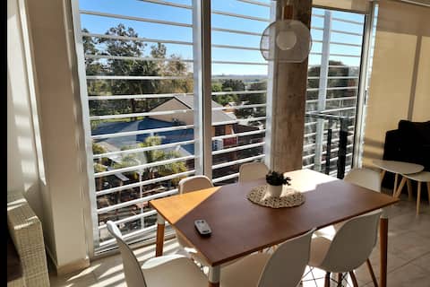 Apartment with panoramic view in front of hot springs