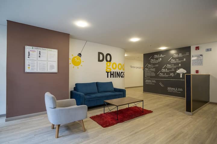 |Centro Historico|moderno|gym|coworking|lavadora| - Bogota