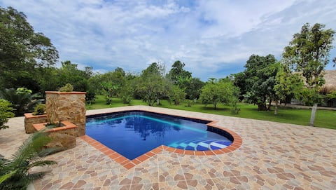 Villa Ram includes pool , jacuzzi, kiosk.