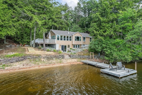 Waterfront, Wood stove & Private beach, Solo Stove