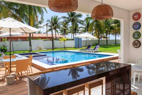 Casa pé na areia 6 suites Praia priv. Cacha Pregos