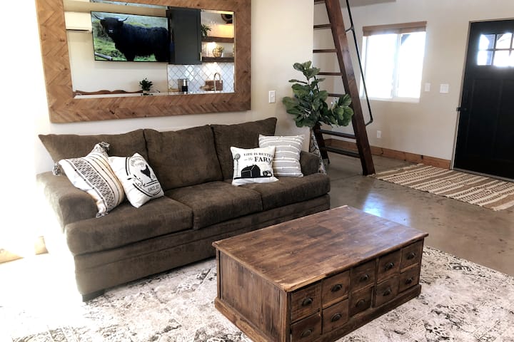 Sofa bed pulls out, queen size