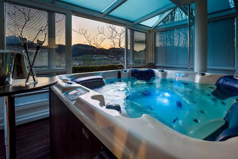 APT Relax & Beautiful View➤Privat Jacuzzi & Sauna