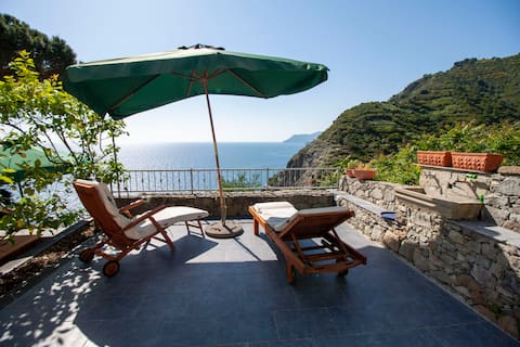 "Il Castello" Loft with terraces overlooking the sea
