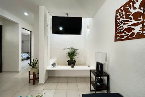 Top Airbnb: Casa Puesta del Sol/2Bed/comfortable/Nice/just like home in Fraccionamiento Rinconada De Chuburná