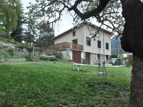 Warm house with terrace and garden