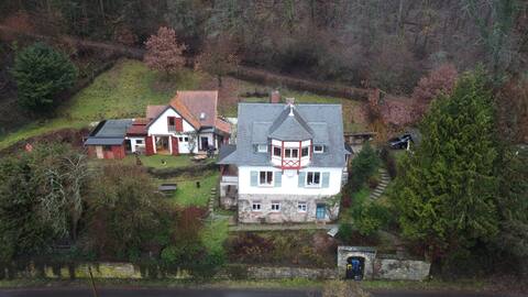 Former forest house surrounded by nature