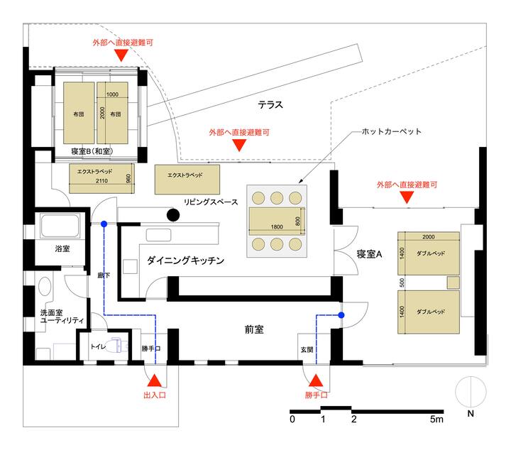 Kuromonkan Annex 1f (100 Square Meters Residence) - Nagoya