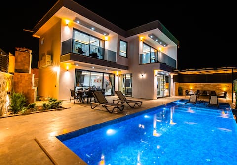 Kalkan Kas Modern Design Villa with Shelter Pool