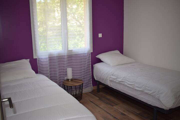 Habitación n°3 con dos camas individuales (90*190)