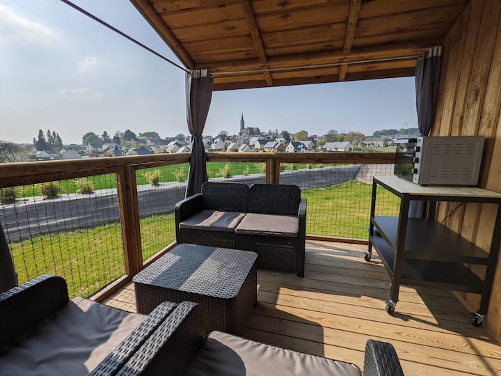 Lodge En Bois Pour 4 Personnes, Avec Accès Piscine - Brittany
