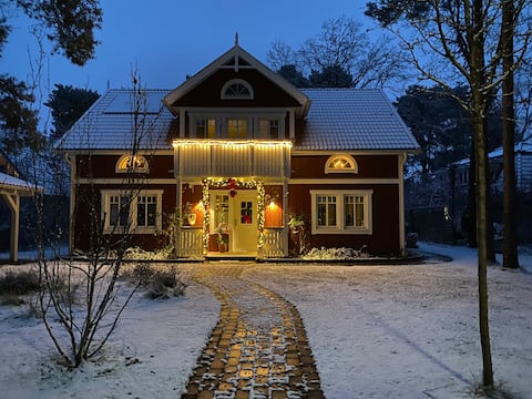 Popular Airbnb listing: Idyllic Swedish house in Potsdam / Schwielowsee in Potsdam Mittelmark District