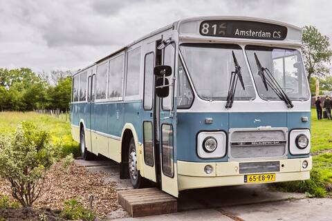 Sunny beach bus with its own amenities