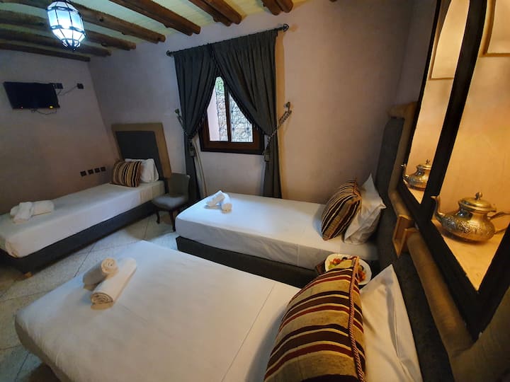 Triple Standard Room At Dar Assarou - Imlil