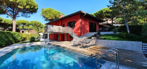 villa with a pool