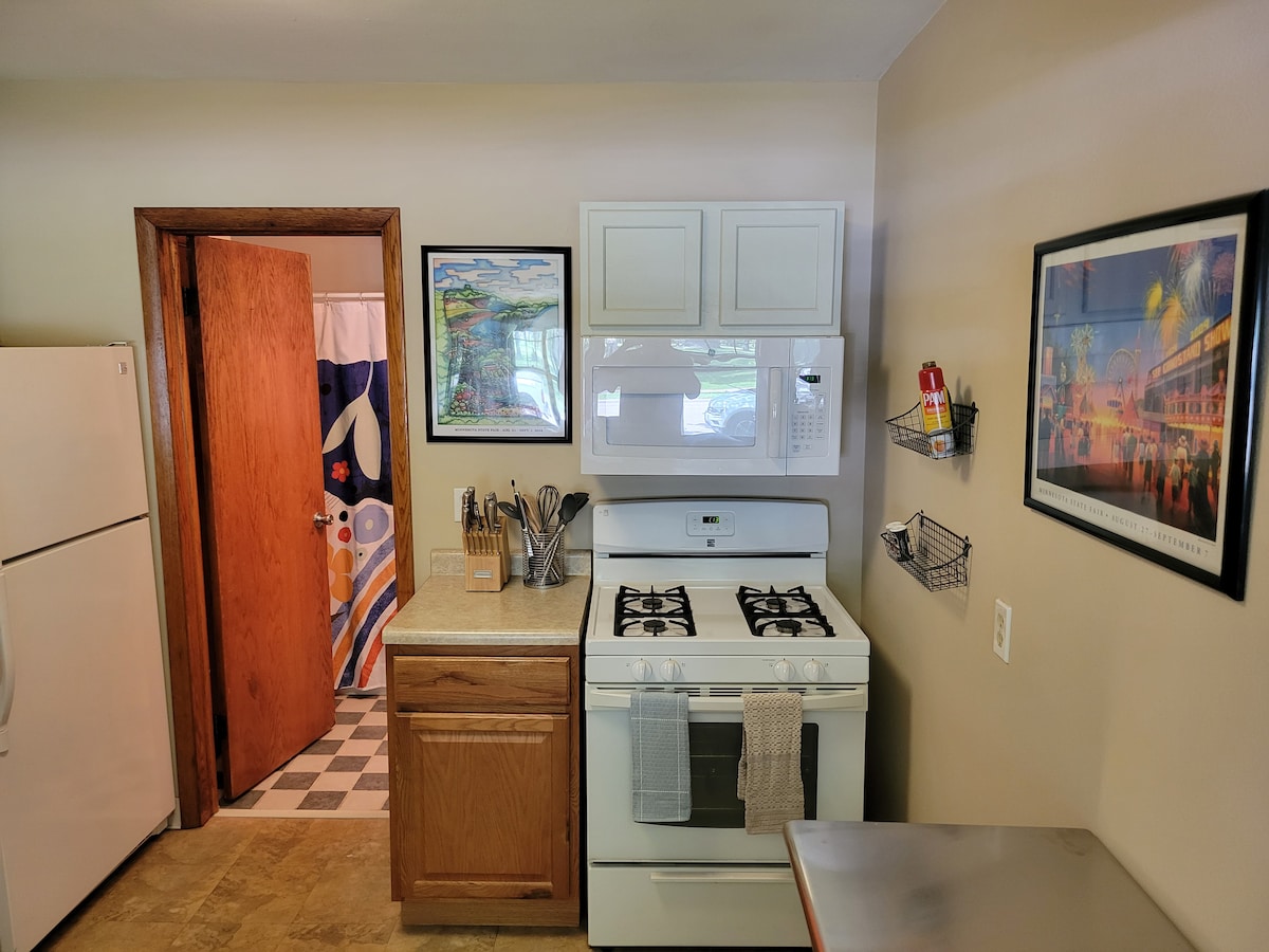 Cozy 1-bedroom apartment across from Como Park!