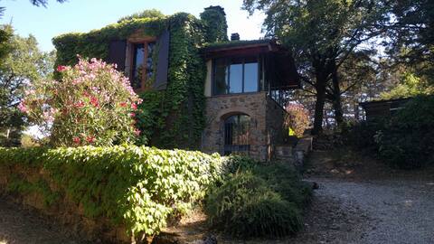 Detached idyllic house with a view