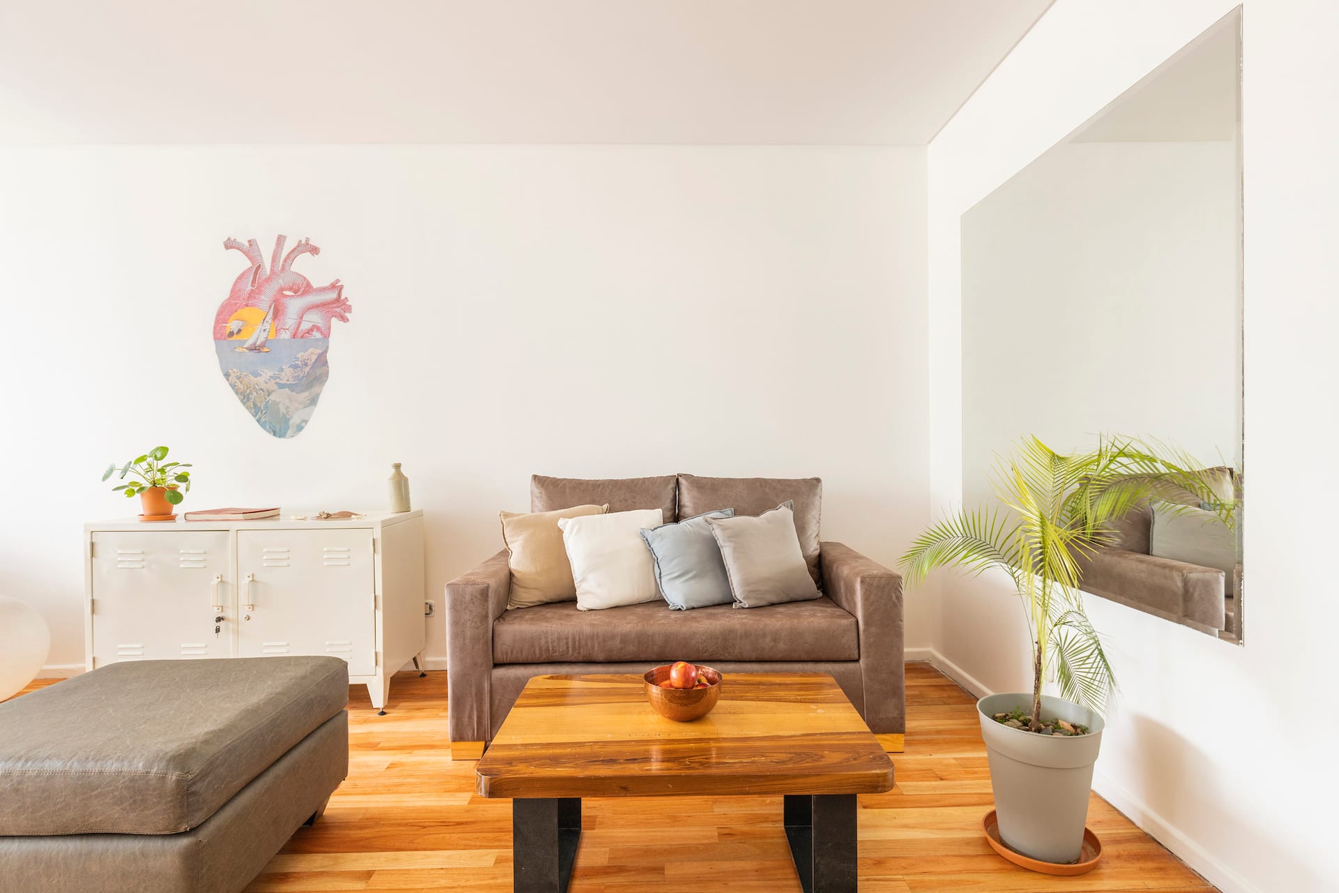 Apartamento de 1 quarto com varanda, piscina e sauna em Palermo