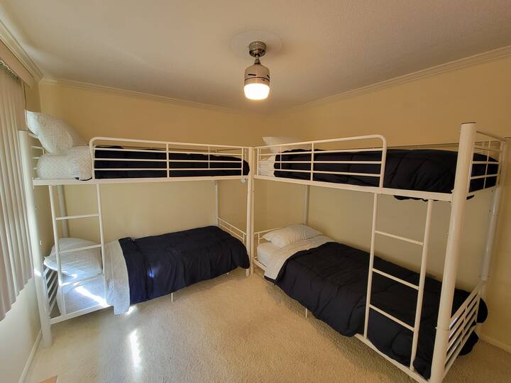 2 sets of bunk beds! 