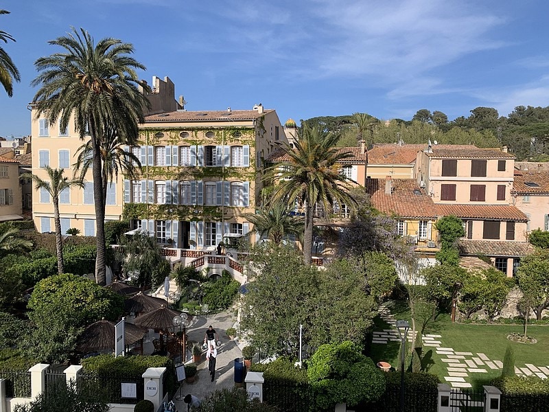 France, Var, Saint Tropez, Dior des Lices, cafe restaurant of the