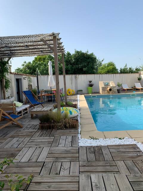 Beautiful Villa for 5 people on the outskirts of Nîmes.