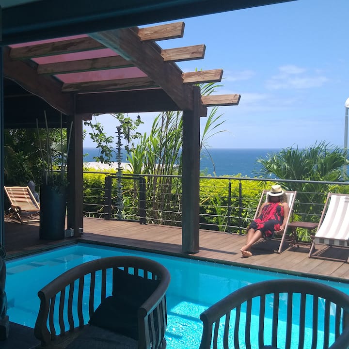 Private Jacuzzi Pool Bed & Breakfast with Sea View Vacation homes for