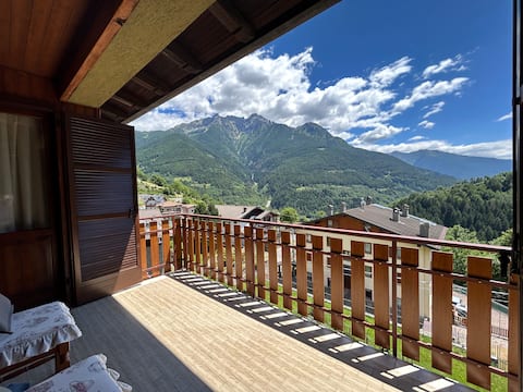 Spacious apartment in the mountains with fireplace