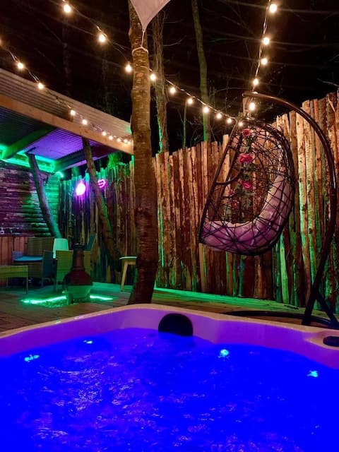 #Beautiful lodge,great privacy and private hot tub