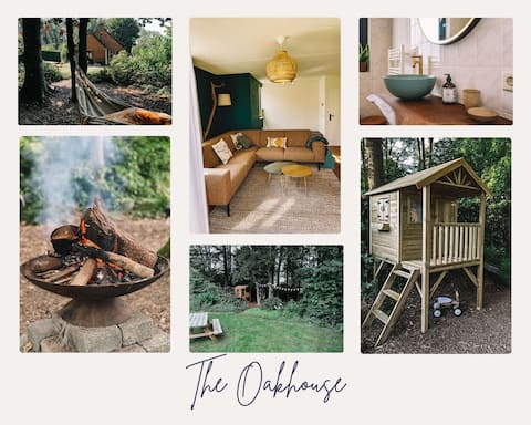 Atmospheric kidsproof house with a private play forest