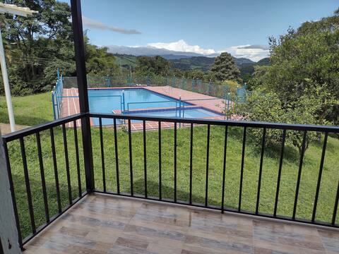 cottage for five people, with pool