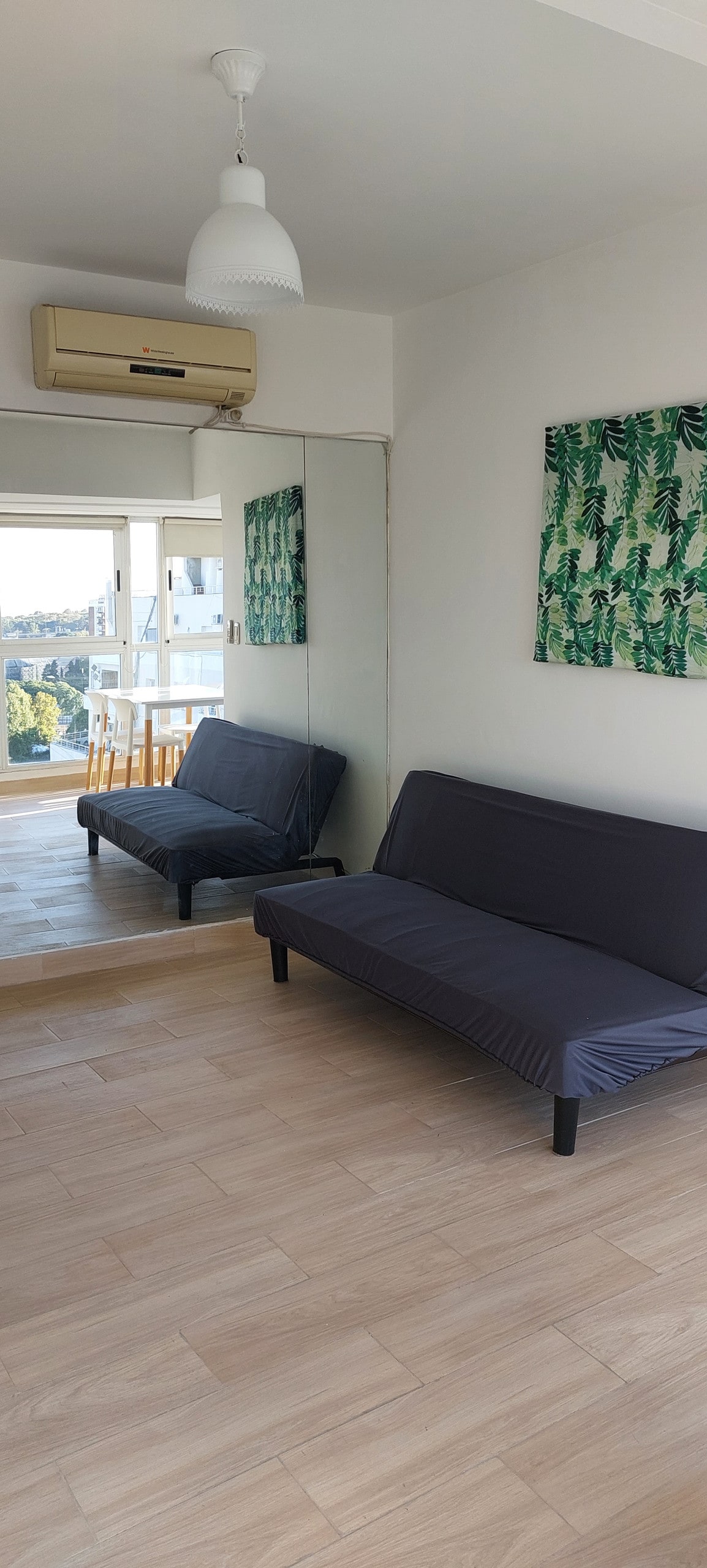 Departamento de 2 dormitorios con vista al río en Palermo