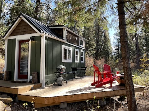 Lux Tiny Home forest retreat!  With Finnish Sauna