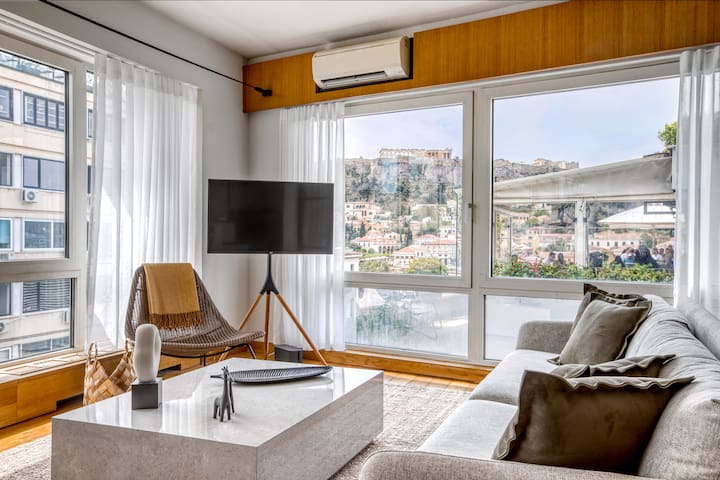 Sunny Luxury Loft,Stunning Acropolis View, Jacuzzi