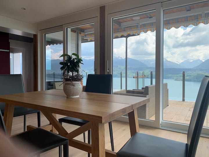Casa-margarita: Tolle Aussicht, Moderne Wohnung - Sigriswil