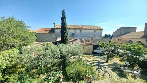 Pleasant village house with garden.
