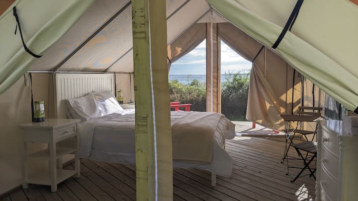 safari tent glamping east hampton