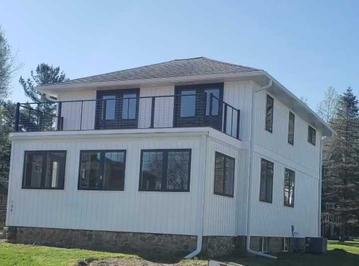 Rooftop DeckThe Black and White House Renovated Houses for Rent in