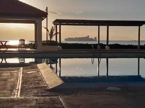 Sea Front Villa  *Views*Pool*AC* Gated* 24 Hrs