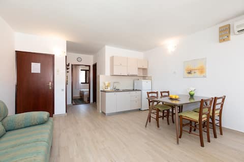 Successful Airbnb property: Simple sea view apartment- 60 m from the beach in Općina Baška